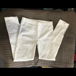 Fitted leggings with ribbed knees